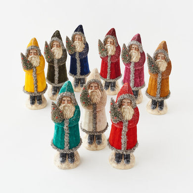 Velvet Belsnickle Santa 12 Inch