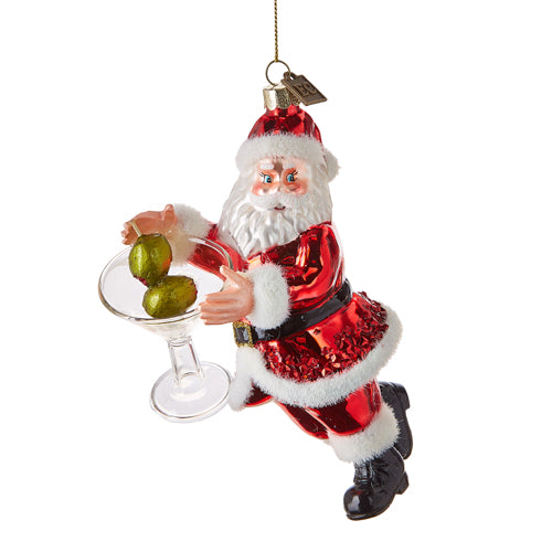 Just One Drink Santa Ornament