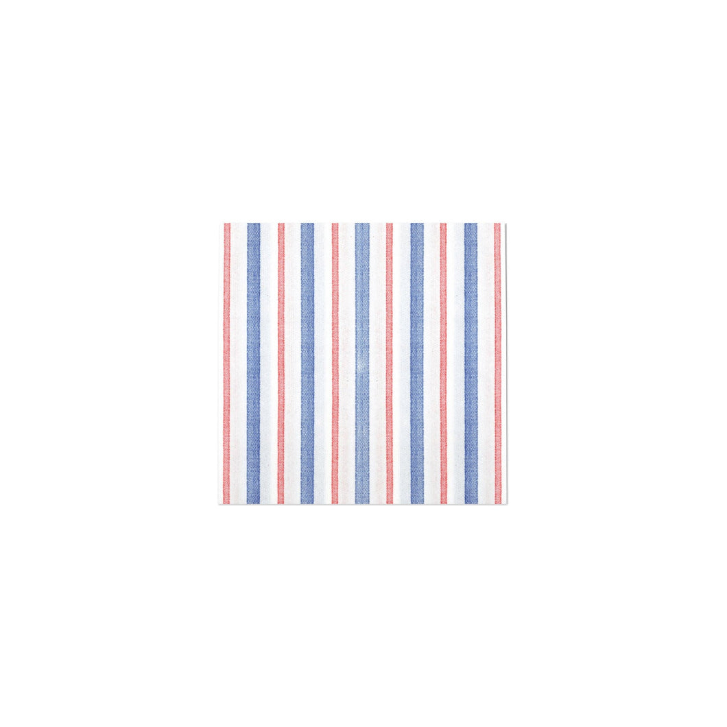 Papersoft Napkins Americana Stripe Cocktail Napkin (Pack of 20)