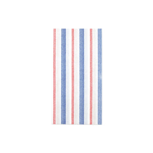 Papersoft Napkins Americana Stripe Guest Towels (Pack of 50)