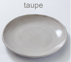 Scallop Serving Bowl Taupe