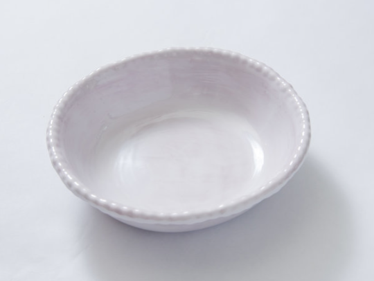 Beaded Soup/Cereal Bowl White