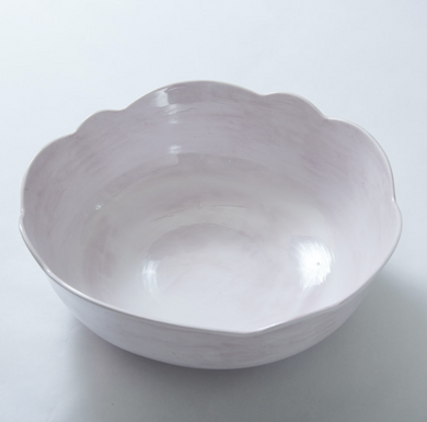 Scallop Serving Bowl Taupe