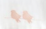 Load image into Gallery viewer, Baby Bib w/ Snap Twin Birds - Pink