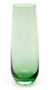 Handblown Champagne Flutes - Assorted Colors