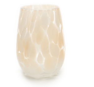 Frosted Trident Stemless Wine Glass