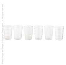 Load image into Gallery viewer, LIVENZA DRINKING GLASSES (9.8 OZ.: SET OF 6)