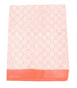 Peacock Coral Large Tablecloth