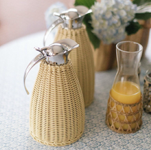 Load image into Gallery viewer, Wicker Thermos- Short