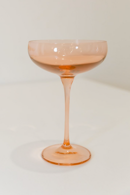 Colored Champagne Coupe -Blush Pink