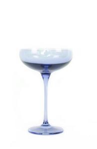 Colored Champagne Coupe-Cobalt Blue