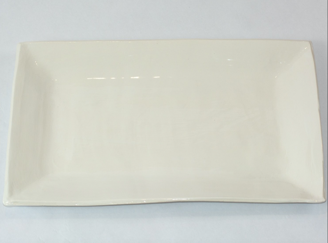 Large Rectangle Platter Cream