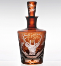 Forest Folly Stag Barware Decanter in Mahogany
