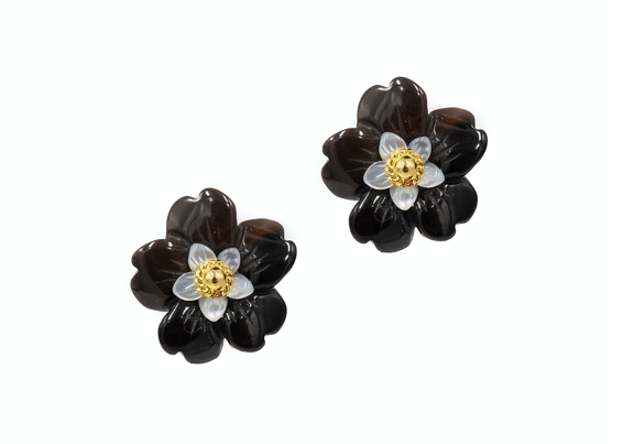 Azalea Earring, Black