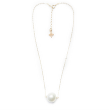 Load image into Gallery viewer, Augusta Necklace - White Pearl, Gold