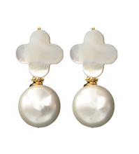 Load image into Gallery viewer, Kacey Earring - White Pearl