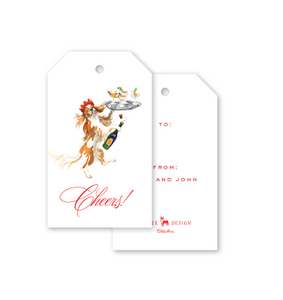 Champagne Dog Gift Tags