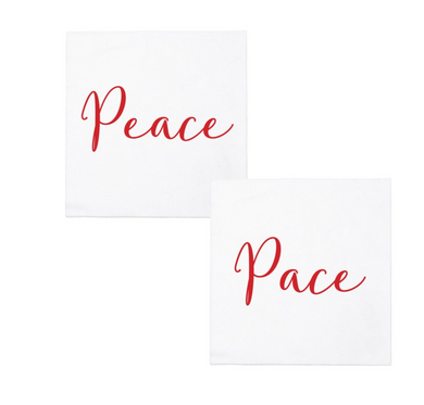 Papersoft Napkins Peace/Pace Cocktail Napkins (Pack of 20)