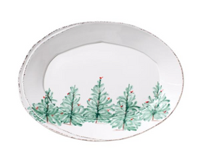 Lastra Holiday Small Oval Platter