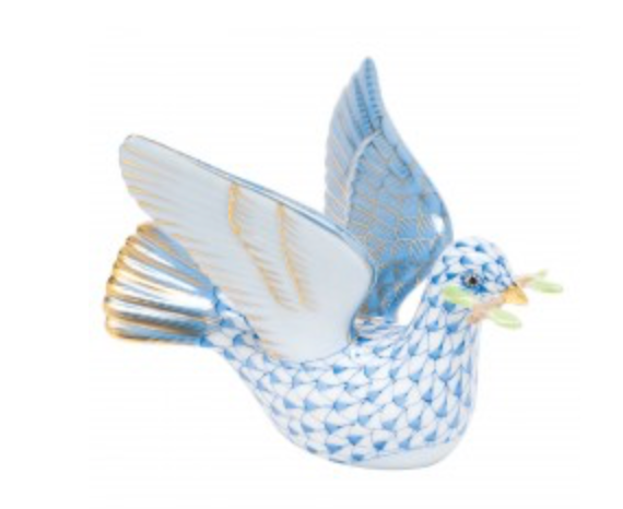 Peace Dove w/ Branch - Blue