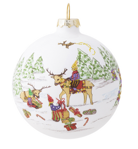 North Pole Reindeer 3"  Ornament