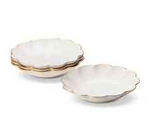 Load image into Gallery viewer, Scalloped Appetizer Plates - S/2