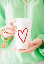 Load image into Gallery viewer, To-Go Coffee Cups | Love! (red)
