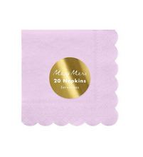 Load image into Gallery viewer, Lilac Small Napkins (set of 20)
