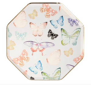 Butterfly Dinner Plates - Set of 8