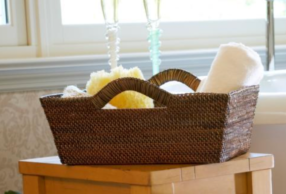 Bathroom Collection Handwoven Tote Basket