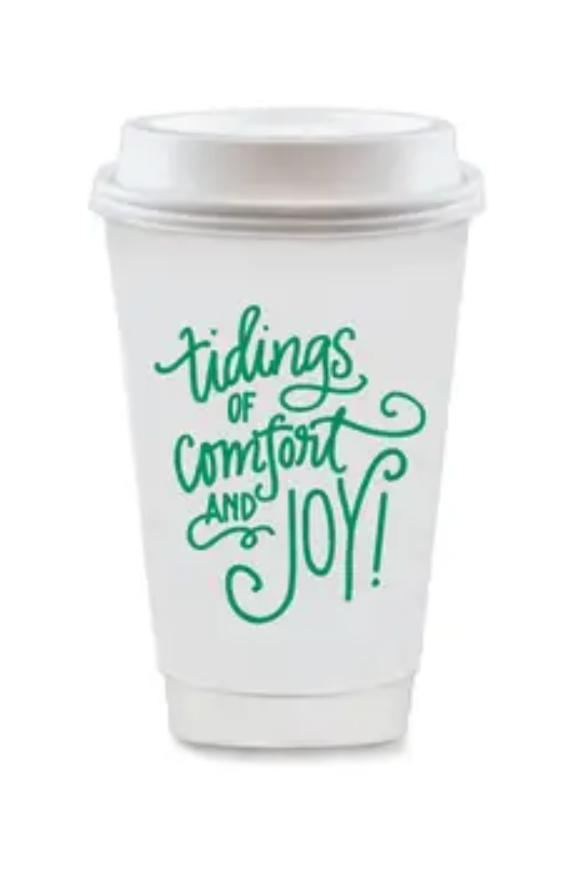 To-Go Coffee Cups - Tidings of Comfort & Joy