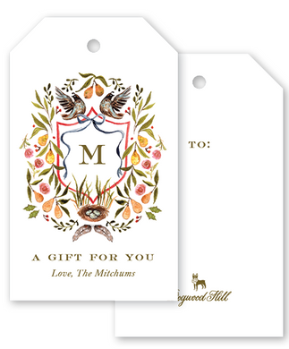 Partridge Crest Gift Tags