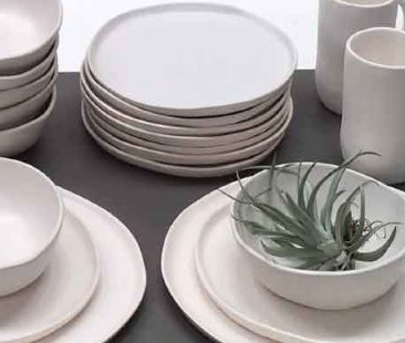 Round Dinner Plate, Urban Dinnerware in Gloss White