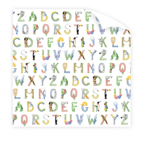 Animal Alphabet Wrapping Paper Roll