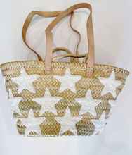 Load image into Gallery viewer, White Star Tote - Medium