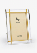 Load image into Gallery viewer, Lucite Frame Gold Metal