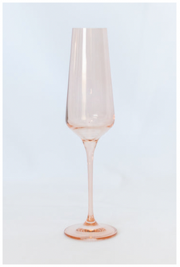 Colored Champagne Flute- Blush Pink (Set of 2)