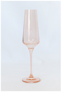 Colored Champagne Flute- Blush Pink (Set of 2)