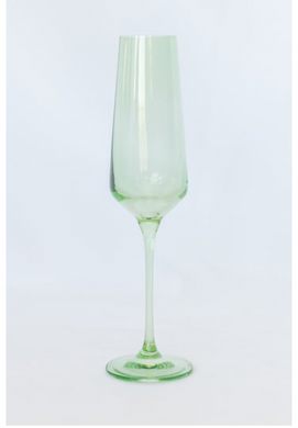 Colored Champagne Flute-Mint Green (Set of 2)