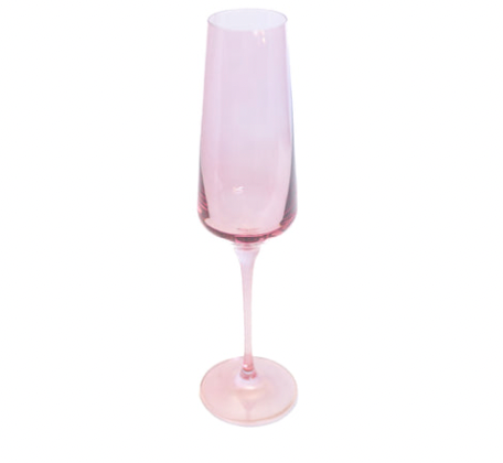 Colored Champagne Flute-Rose (Set of 2)