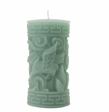 Load image into Gallery viewer, Greek Key Pillar Candle