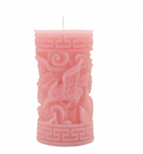 Load image into Gallery viewer, Greek Key Pillar Candle