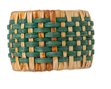 Load image into Gallery viewer, Woven Green Napkin Ring