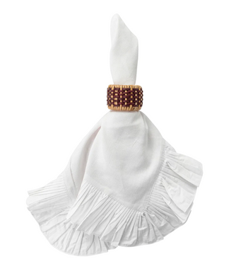 Woven Cranberry Napkin Ring