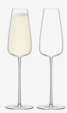 Wine Culture Champagne Flute 11 oz Clear - Set of 2