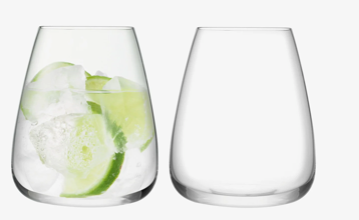 Wine Culture Water Glass 20 oz Clear -Set of 2