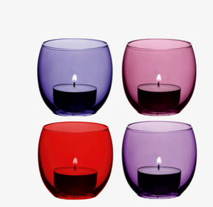 Coro Votive Holder - Berry Assorted  - Set of 4