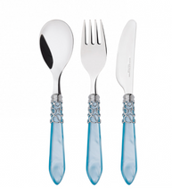Load image into Gallery viewer, Baby Melodia Pearl 3 Piece Flatware Set