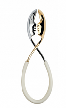 Load image into Gallery viewer, Kiss Salad Tong  - White (silver/gold)
