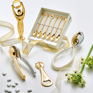 Kiss Salad Tong  - White (silver/gold)